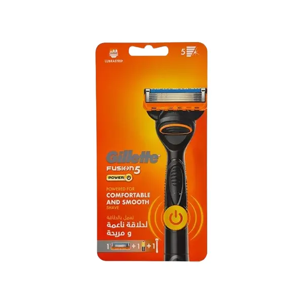 Gillette Fusion Power 5 electric razor with one (original) Gillette brand spare part ژیلت برقی فیوژن پاور Fusion power 5 با یک یدک (اصل) برند ژیلت Gillette