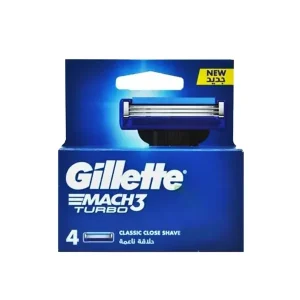 تیغ یدک ژیلت مچ تری توربو Mach3 turbo بسته 4 عددی (اصل) برند Gillette