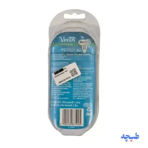 ژیلت دستگاه سه لبه ونوس اسموت با دو تیغ یدک (اصل) Gillette Venus Smooth-2