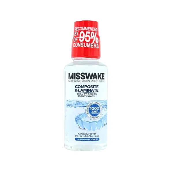 Misovik mouthwash for laminate and composite teeth, 400 ml دهانشویه مخصوص دندان های لمینت و کامپوزیت میسویک 400 میلی لیتر