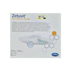پانسمان زتوویت پلاس سیلیکونی بوردر Zetuvit Plus Silicone Border هارتمن
