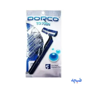 ژیلت دو لبه 5 عددی TD709N (اصل) دورکو dorco
