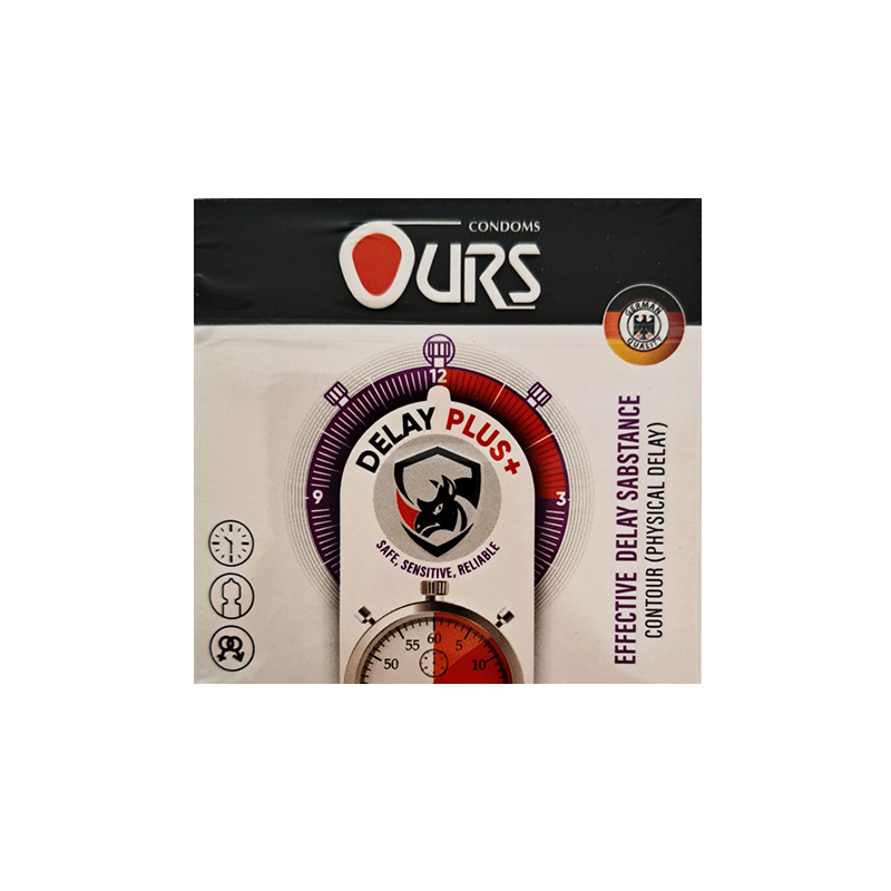 Delay-Plus-اورز-بسته-سه-عددی کاندوم تاخیری اورس Ours Delay Plus بسته سه عددی - Image 1