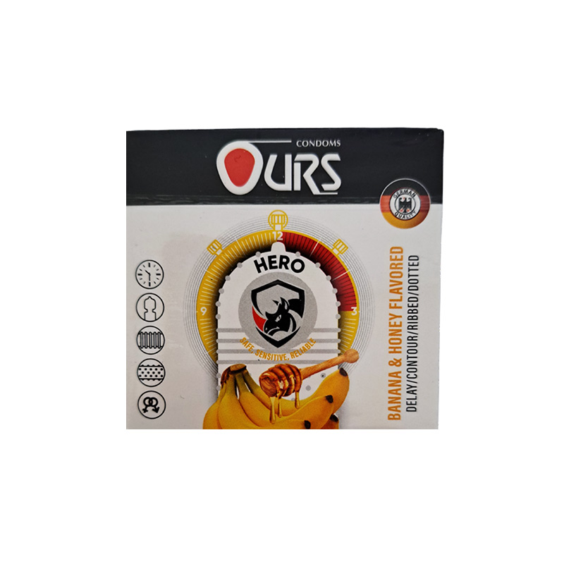هیرو-اورز-بسته-سه-عددی-2 کاندوم تاخیری شیاردار هیرو اورس Ours Hero بسته سه عددی - Image 1
