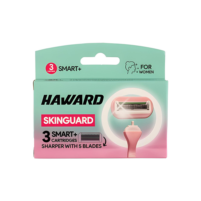 یدک-پنج-لبه-زنانه-هاوارد-مدل-smart-plus تیغ یدک ژیلت پنج لبه زنانه مدل smart plus بسته 3 عددی هاوارد Haward - Image 1