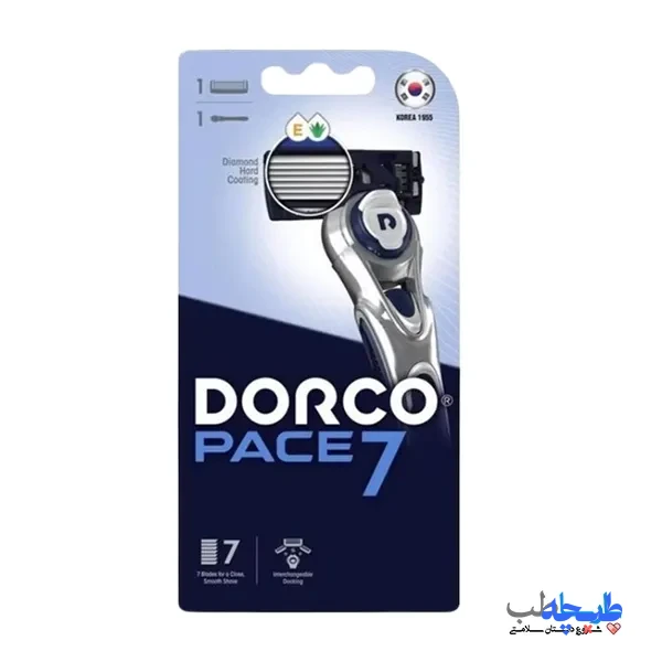 PACE7 dorco ژیلت دورکو صابون دار هفت لبه مدلPACE7 (اصل) dorco