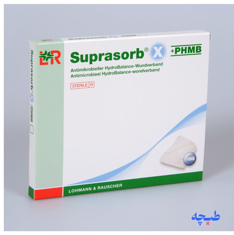 Suprasorb-X-PHMB-HydroBalance-Wundverband-antimikrobiell-14-x-20-cm-von-Lohmann-und-Rauscher-GmbH-und-Co.-KG-1377586321.jpg پانسمان هیدروبالانس آنتی باکتریال سوپرازورب ایکس پی اچ ام بی لوهمن روشه - Image 1