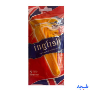 ژیلت بدون صابون نارنجی 5 عددی (اصل) انگلیش inglish