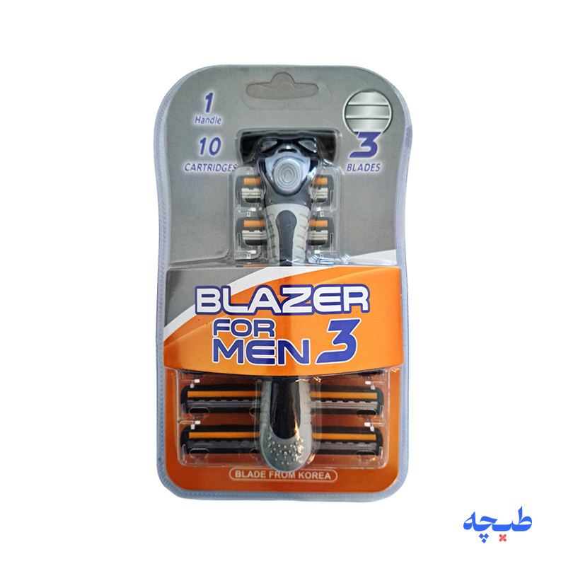 -بلیزر-Blazer-سه-لبه-با-10-یدک-کارتریج-دار.jpg ژیلت دستگاه سه لبه با 10 یدک کارتریج دار (اصل) بلیزر Blazer - Image 1