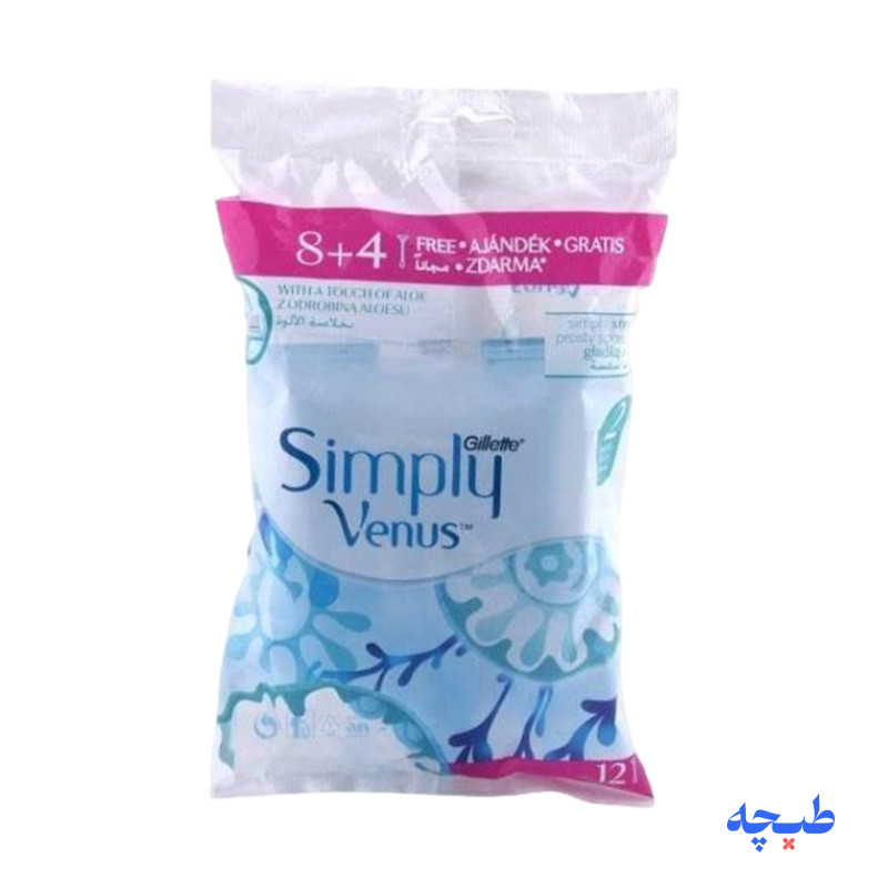 -لبه-مدل-Simply-Venus-2-بسته-12-عددی-Gillette.jpg ژیلت دو لبه ونوس مدل Simply Venus بسته 12 عددی (اصل) Gillette - Image 1