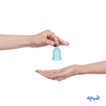 کاپ قاعدگی سایز کوچک رنگ سبز آبی 20 میل لیوا فارما - Image 3