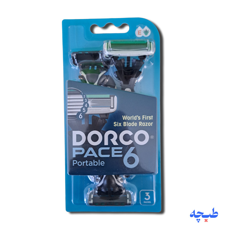 -6-لبه-صابوندار-3-عددی-دورکو-Dorco.jpg ژیلت مردانه دورکو صابون دار 6 لبه 3 عددی مدل SXA100-B3 (اصل) dorco