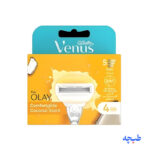 تیغ یدک ژیلت پنج لبه اولای ونوس مدل COMFORTGLIDE COCONUT OLAY بسته 4 عددی (اصل) برند Gillette